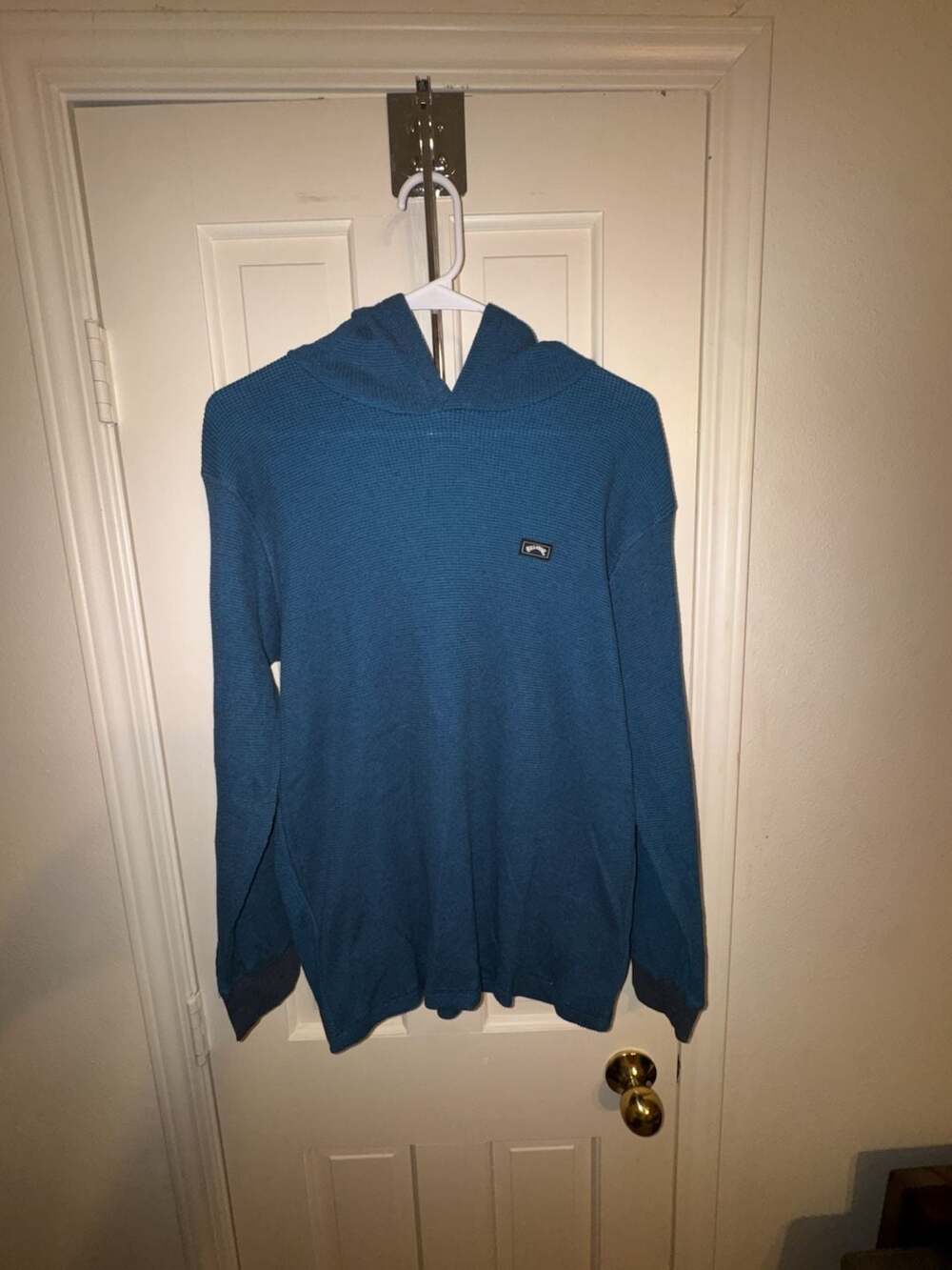 Billabong Keystone Pullover Thermal Hoodie Blue Size XL 16
